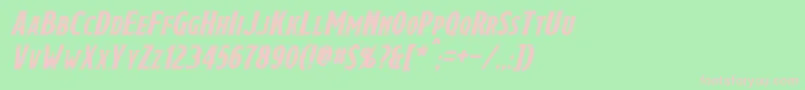 DraconisItalic Font – Pink Fonts on Green Background