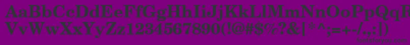 NewCenturySchlbkGreekBold Font – Black Fonts on Purple Background