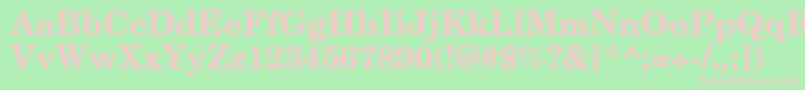 NewCenturySchlbkGreekBold Font – Pink Fonts on Green Background