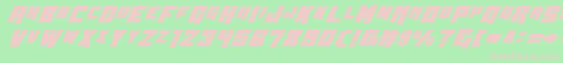 Wbv4b Font – Pink Fonts on Green Background