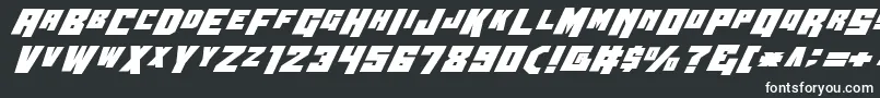 Шрифт Wbv4b – белые шрифты на чёрном фоне