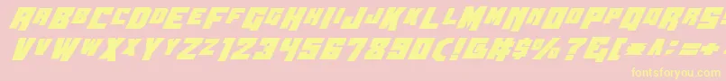 Wbv4b Font – Yellow Fonts on Pink Background