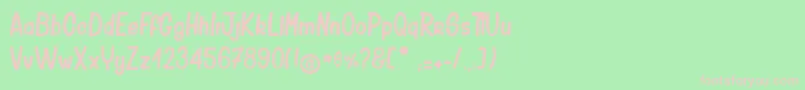 CameltoeKalypse Font – Pink Fonts on Green Background