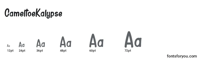 CameltoeKalypse Font Sizes