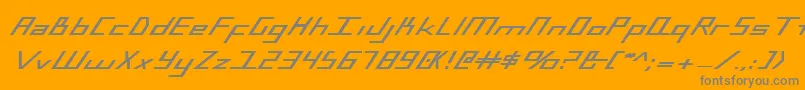 Bluejulybex Font – Gray Fonts on Orange Background