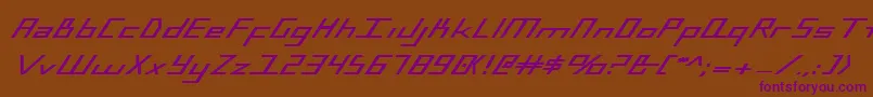 Bluejulybex Font – Purple Fonts on Brown Background