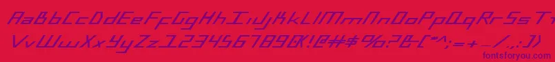 Bluejulybex Font – Purple Fonts on Red Background