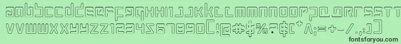 Prokofievo Font – Black Fonts on Green Background