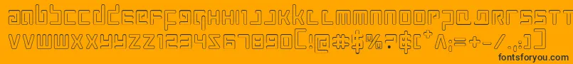 Prokofievo Font – Black Fonts on Orange Background