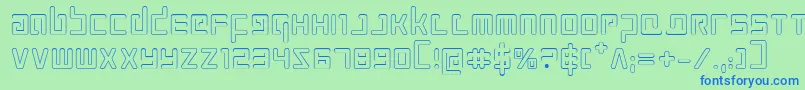 Prokofievo Font – Blue Fonts on Green Background