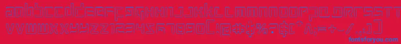 Prokofievo Font – Blue Fonts on Red Background