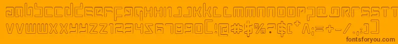 Prokofievo Font – Brown Fonts on Orange Background