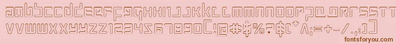 Prokofievo Font – Brown Fonts on Pink Background
