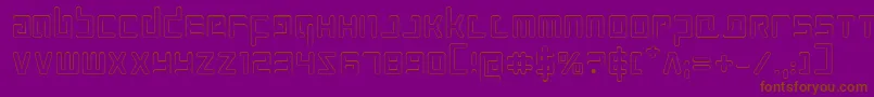 Prokofievo Font – Brown Fonts on Purple Background