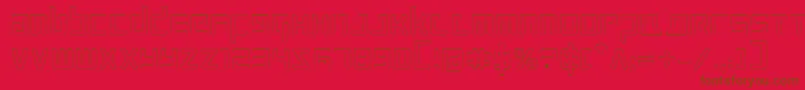 Prokofievo Font – Brown Fonts on Red Background