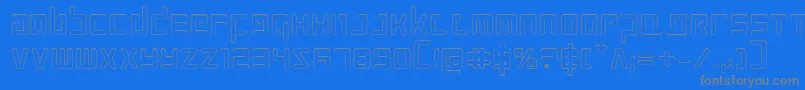 Prokofievo Font – Gray Fonts on Blue Background