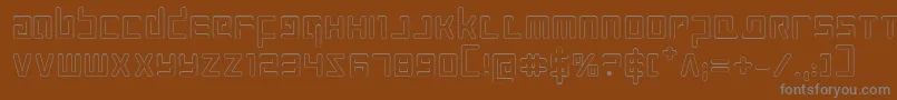 Prokofievo Font – Gray Fonts on Brown Background