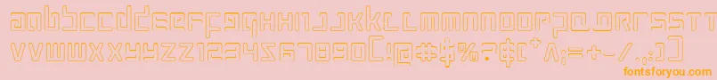 Prokofievo Font – Orange Fonts on Pink Background