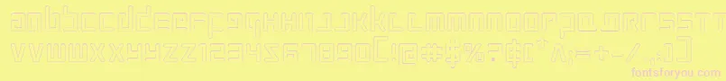 Prokofievo Font – Pink Fonts on Yellow Background