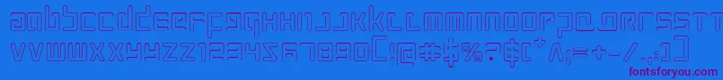 Prokofievo Font – Purple Fonts on Blue Background