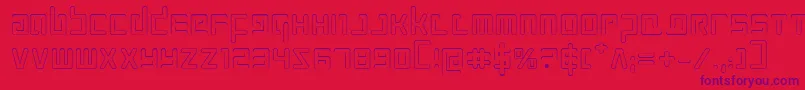 Prokofievo Font – Purple Fonts on Red Background