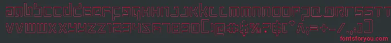 Prokofievo Font – Red Fonts on Black Background