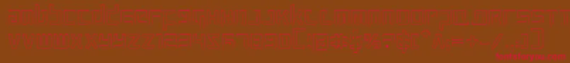 Prokofievo Font – Red Fonts on Brown Background