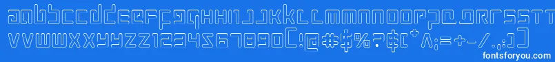 Prokofievo Font – White Fonts on Blue Background