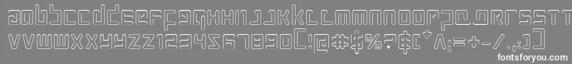 Prokofievo Font – White Fonts on Gray Background