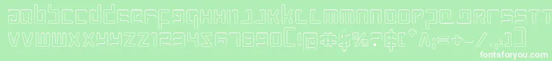 Prokofievo Font – White Fonts on Green Background