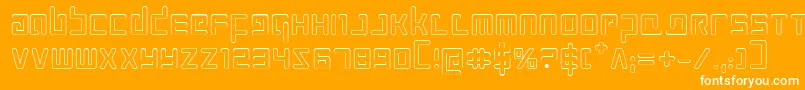 Prokofievo Font – White Fonts on Orange Background