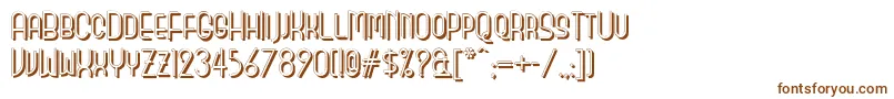 Monicas Salon Shadow Nf Font – Brown Fonts on White Background