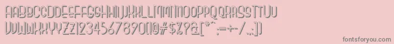 Monicas Salon Shadow Nf Font – Gray Fonts on Pink Background