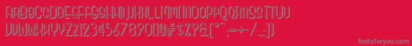 Monicas Salon Shadow Nf Font – Gray Fonts on Red Background