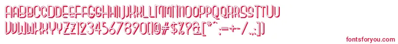 Monicas Salon Shadow Nf Font – Red Fonts on White Background