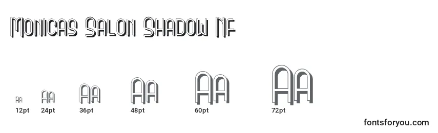 Monicas Salon Shadow Nf Font Sizes
