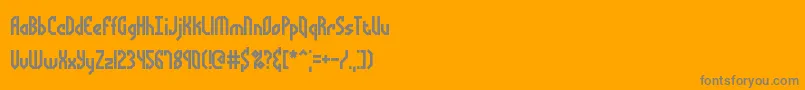 BocumaAngleBrk Font – Gray Fonts on Orange Background