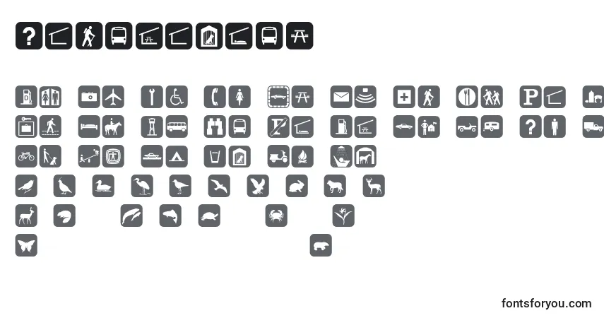 Шрифт Signpixone – алфавит, цифры, специальные символы