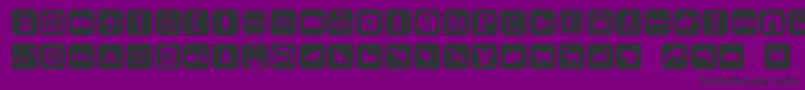 Czcionka Signpixone – czarne czcionki na fioletowym tle
