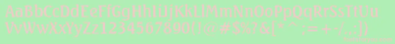 SeagullMediumBt Font – Pink Fonts on Green Background