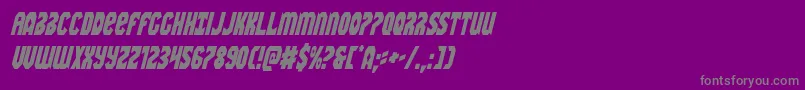 Warnationcondital Font – Gray Fonts on Purple Background