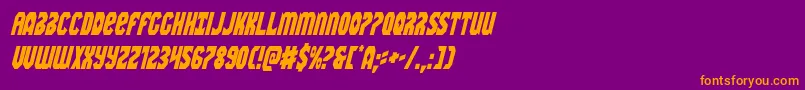 More about Warnationcondital Font Warnationcondital Font – Orange Fonts on Purple Background