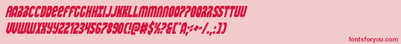 Warnationcondital Font – Red Fonts on Pink Background