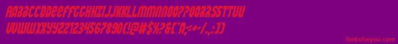 Warnationcondital Font – Red Fonts on Purple Background