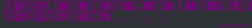 Saiba mais sobre a fonte Rodgauheads Fonte Rodgauheads – fontes roxas em um fundo preto