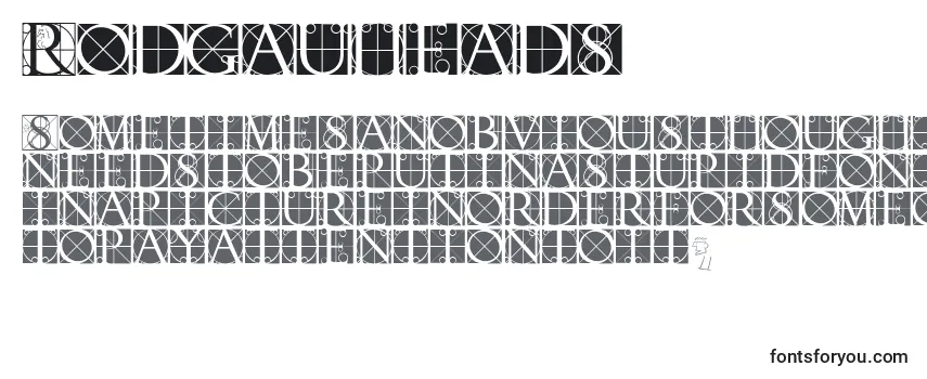 Обзор шрифта Rodgauheads