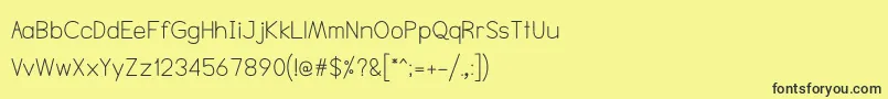 Ntsakkhara Font – Black Fonts on Yellow Background
