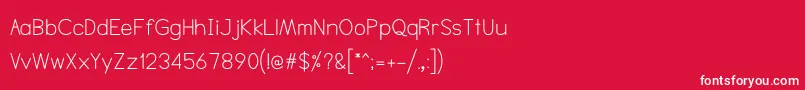 Ntsakkhara Font – White Fonts on Red Background