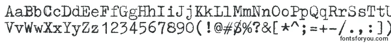 Шрифт ZaiTriumphtypewriter – OTF шрифты
