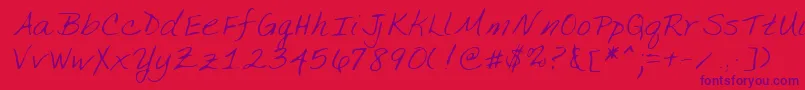 En savoir plus sur la police Lehn134 Police Lehn134 – polices violettes sur fond rouge